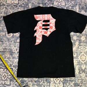 Primitive Black Tee with Red Logo
